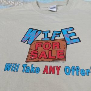 WIFE FOR SALE MENS GRAPHIC TEE